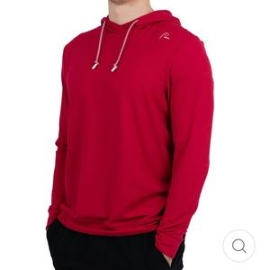 Red running back Rhoback hoody. Men size XL